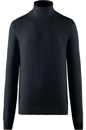 Bomboogie Homme, Pulls, Bleu, Taille: XL Pull Tricot Col Roulé Chaud
