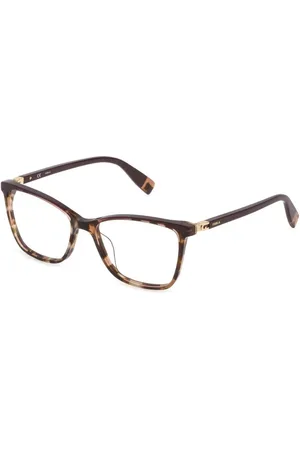 Furla Femme, Accessoires, Brun, Taille: ONE Size Lunettes à Monture en Plastique Marron