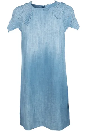 ERMANNO SCERVINO Femme, Robes, Bleu, Taille: 38 FR Abiti Dress