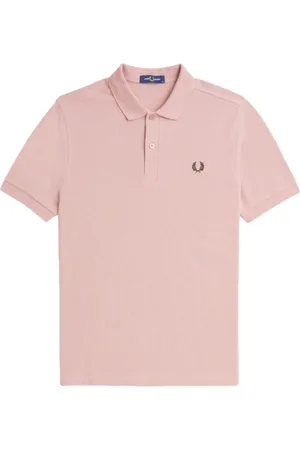 Fred Perry Homme, Tops, Rose, Taille: L Polo Slim Fit Uni Rose Poudré