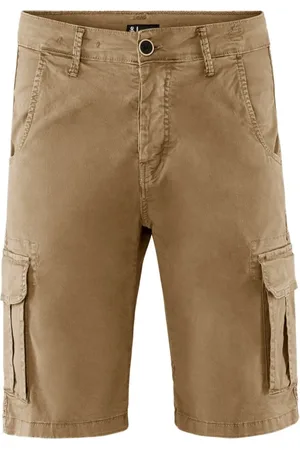 Bomboogie Homme, Shorts, , Taille: W33 Bermuda Cargo en Gabardine de Coton à Motif Camouflage
