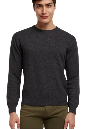 Brooks Brothers Homme, Pulls, Gris, Taille: XS Pull Ras du Cou en Laine et Cachemire