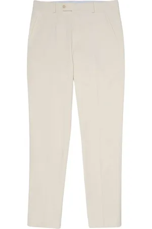Brooks Brothers Homme, Pantalons, Blanc, Taille: W34 Chinos Stretch en Coton