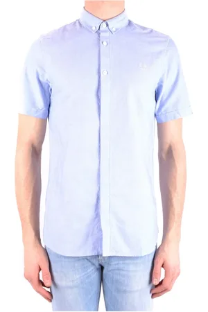 Fred Perry Homme, Chemises, Bleu, Taille: S Polo Ombré Bleu Modeste