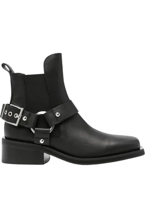 Ganni Femme, Chaussures, Noir, Taille: 36 EU Bottines Chelsea Biker Basses