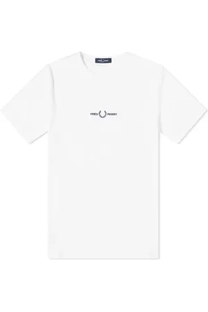 Fred Perry Homme, Tops, Gris, Taille: M T-shirt Logo Brodé