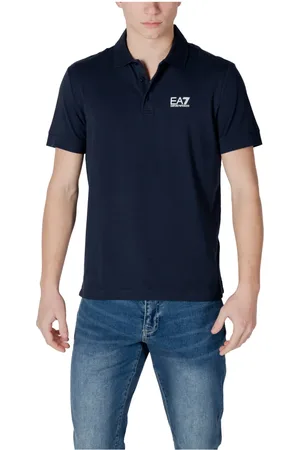 EA7 Homme, Tops, Bleu, Taille: M Polo Manches Courtes