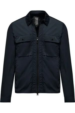 Bomboogie Homme, Vestes, Bleu, Taille: XL Veste en nylon froissé