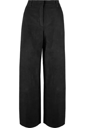 Bomboogie Femme, Pantalons, Noir, Taille: 42 FR Pantalon Palazzo en Velours