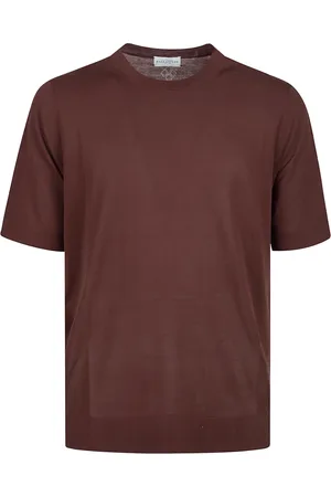 BALLANTYNE Homme, Tops, Brun, Taille: M T-shirt Classique en Coton