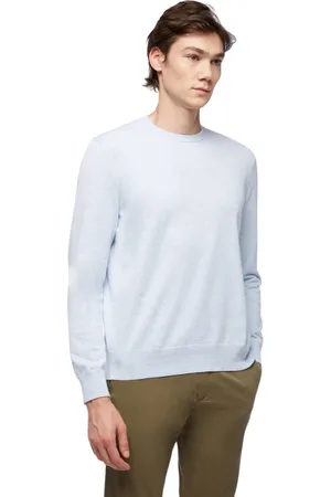 Brooks Brothers Homme, Pulls, Bleu, Taille: M Pull Ras du Cou en Coton Supima