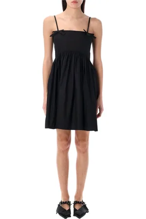 Ganni Femme, Robes, Noir, Taille: 36 FR Mini-robe à bretelles