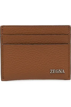 Ermenegildo Zegna Homme, Accessoires, Brun, Taille: ONE Size Porte-cartes Simple