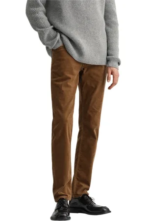 GANT Homme, Jeans, Brun, Taille: W31 Jean Côtelé Coupe Slim