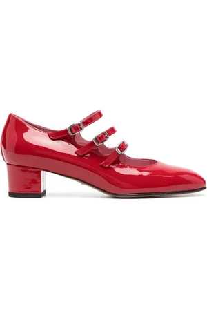 Carel Femme, Chaussures, Rouge, Taille: 37 EU Escarpin Vintage Mary Jane