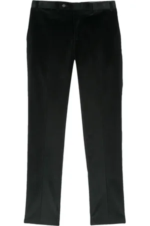 CANALI Homme, Pantalons, Vert, Taille: 3XL Pantalon Slim en Velours Vert Forêt