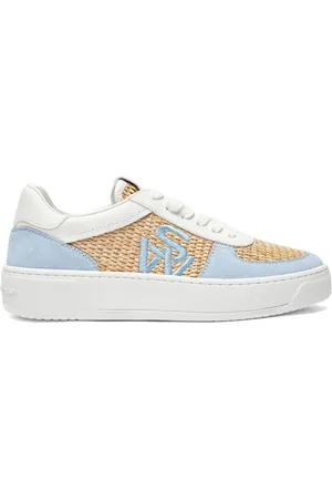 Stuart Weitzman Femme, Chaussures, Multicolore, Taille: 37 EU SW Courtside Logo Baskets