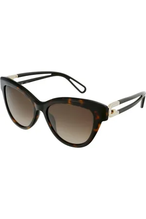 Furla Femme, Accessoires, Brun, Taille: ONE Size Lunettes de soleil marron en plastique avec verre dégradé