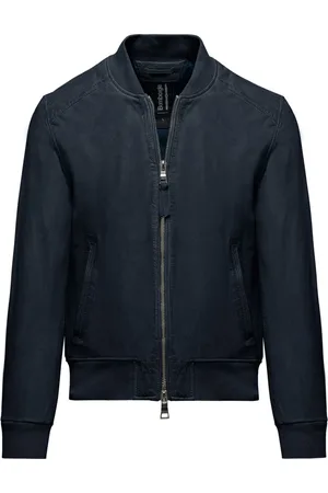 Bomboogie Homme, Vestes, Bleu, Taille: M Blouson Bomber en Cuir Jams