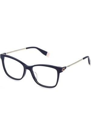 Furla Femme, Accessoires, Bleu, Taille: ONE Size Lunettes à Monture en Plastique Bleue