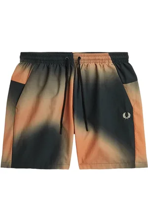 Fred Perry Homme, Maillots de bain, Multicolore, Taille: S Short de bain en nylon imprimé audacieux