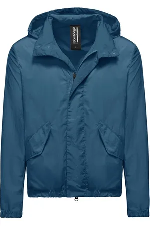 Bomboogie Homme, Vestes, Bleu, Taille: S Blouson Bomber Déperlant en Nylon Froissé Non Doublé