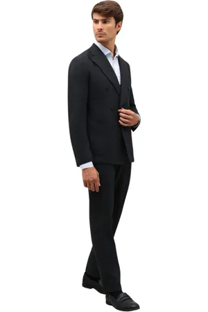 Boglioli Homme, Costumes, Gris, Taille: S Costume K en flanelle lavée