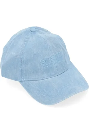 Ganni Femme, Accessoires, Bleu, Taille: ONE Size Casquette en Denim