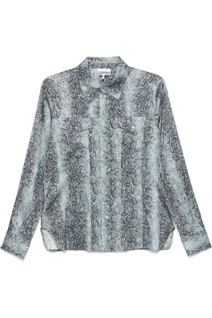 Ganni Femme, Blouses et Chemises, Noir, Taille: 38 FR Chemise Celeste