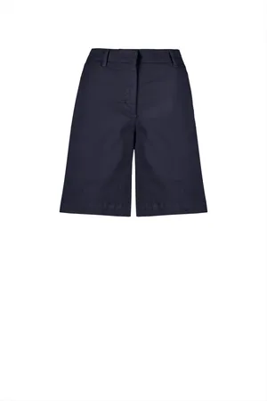 Bomboogie Femme, Shorts, Bleu, Taille: 40 FR Bermuda Chino Légers en Twill de Coton