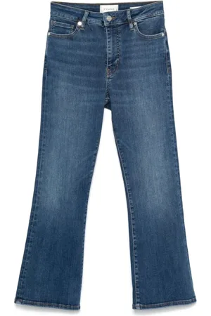 Frame Femme, Jeans, Bleu, Taille: W25 Jean Évasé en Denim Indigo