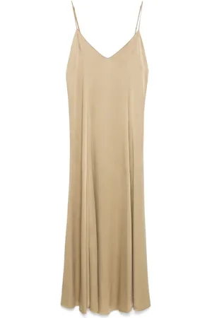 FORTE FORTE Femme, Robes, Brun, Taille: 38 FR Robe Nuisette Satinée Style Réversible
