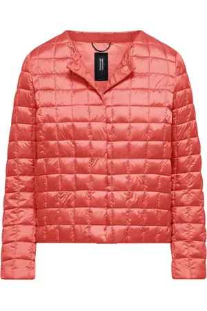 Bomboogie Femme, Vestes, Rouge, Taille: 42 FR Doudoune brillante en nylon à col rond