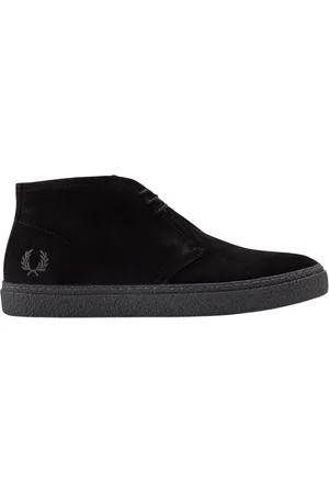 Fred Perry Homme, Chaussures, Noir, Taille: 44 EU Hawley Bottes Desert en Daim