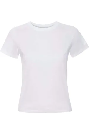 Frame Femme, Tops, Blanc, Taille: 36 FR T-Shirt Coupe Ajustée