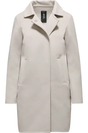 Bomboogie Femme, Manteaux, Gris, Taille: 38 FR Manteau en laine et nylon