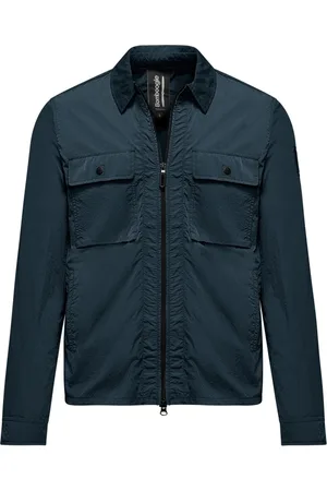 Bomboogie Homme, Vestes, Bleu, Taille: 2XL Veste en nylon froissé