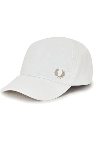 Fred Perry Femme, Accessoires, Blanc, Taille: ONE Size Casquette Classique en Coton Piqué