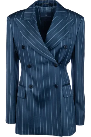 ERMANNO SCERVINO Femme, Vestes, Bleu, Taille: 38 FR Veste Blazer