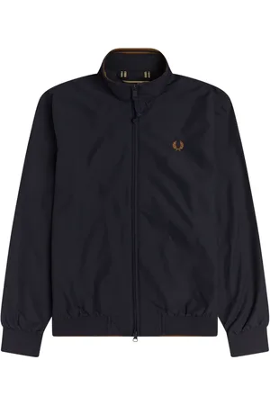 Fred Perry Homme, Vestes, Bleu, Taille: S Veste Sportive en Nylon avec Bordure Signature