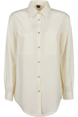 FAY Femme, Blouses et Chemises, Blanc, Taille: 40 FR Chemise à Manches Longues