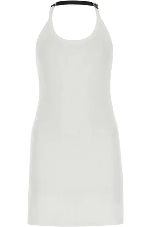 Courrèges Femme, Robes, Blanc, Taille: 40 FR Mini-robe moulante en coton stretch