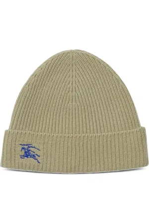 Burberry Homme, Accessoires, Vert, Taille: ONE Size Bonnet Hunter en cachemire