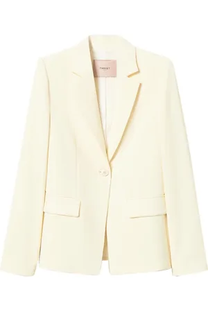 Twin-Set Femme, Vestes, , Taille: 40 FR Blazer ivoire avec coupe slim