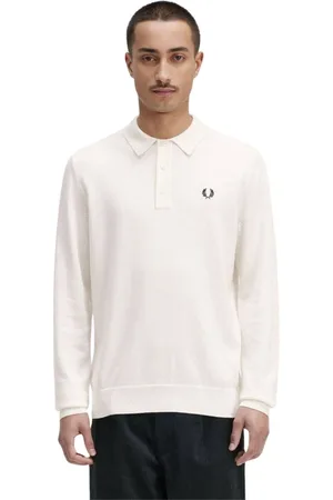 Fred Perry Homme, Tops, , Taille: M Pull Polo Tricot Manches Longues