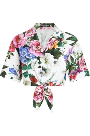 Dolce & Gabbana Femme, Blouses et Chemises, Multicolore, Taille: 34 FR Chemise Blanche avec Logo et Boutons