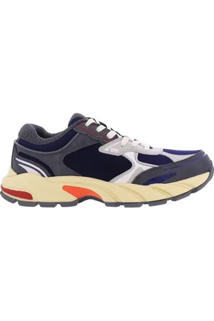 Heron Preston Homme, Chaussures, Bleu, Taille: 42 EU Block Stepper Suede Baskets