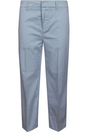 Dondup Femme, Pantalons, Bleu, Taille: W29 Pantalon Chino Slim Cropped