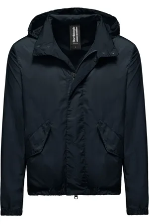 Bomboogie Homme, Vestes, Bleu, Taille: M Blouson Bomber en Nylon Froissé Non Doublé