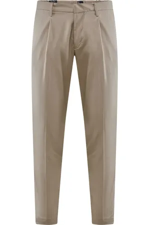 Bomboogie Homme, Pantalons, , Taille: W40 Pantalon Plissé en Gabardine